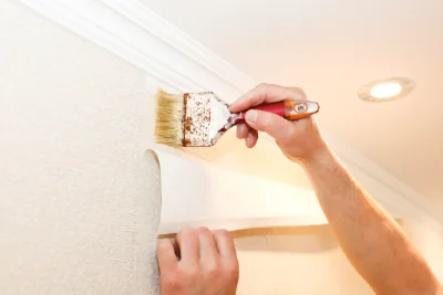 Pose de papier peint à Illies — revêtements muraux et toiles de verre